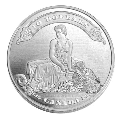 Fine Silver Coin - 75th Anniversary of the First Bank Notes Issued by the Bank of Canada Reverse
