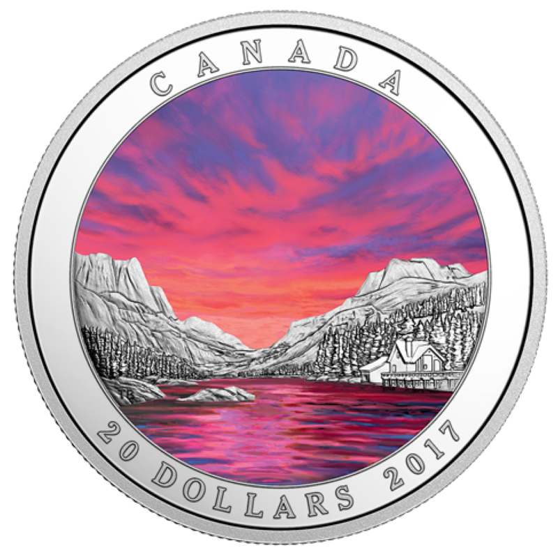 Fine Silver Coin with Colour - Weather Phenomenon: Fiery Sky Reverse