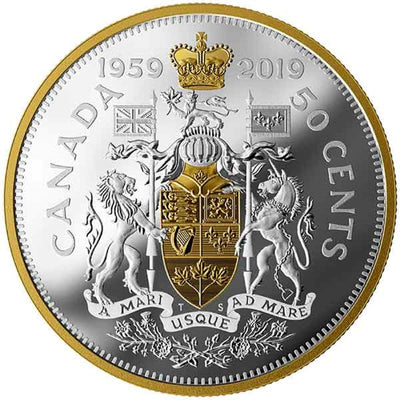 Fine Silver Coin with Gold Plating - 60th Anniversary of the 1995 Half Dollar Reverse