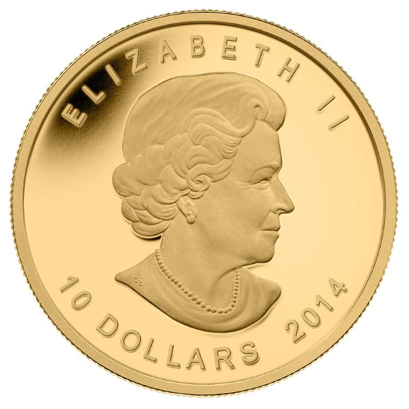 Pure Gold Coin - Arctic Fox Obverse