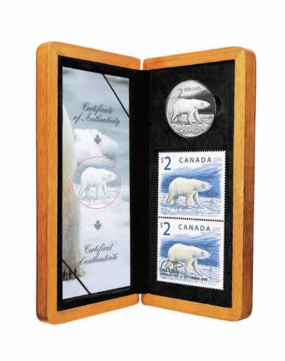 Sterling Silver Coin and Stamp Set - The Proud Polar Bear