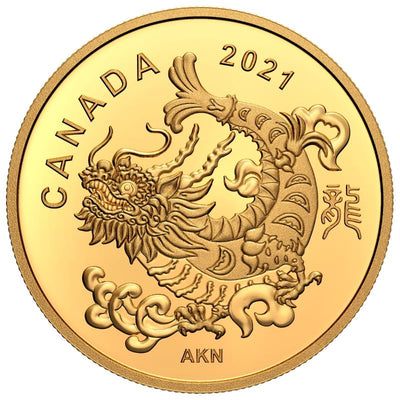 Pure Gold Coin - Triumphant Dragon Reverse