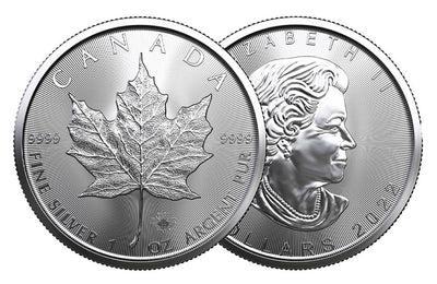 1oz Canadian Fine Silver DNA Maple Leaf Coin