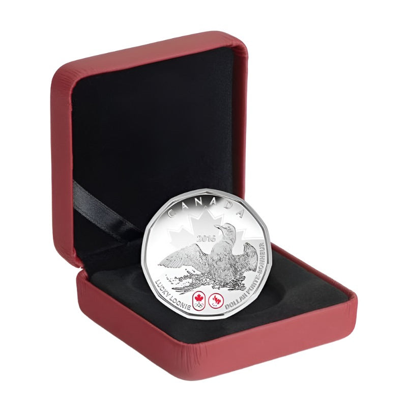 Fine Silver Coin with Colour - Lucky Loonie Packaging