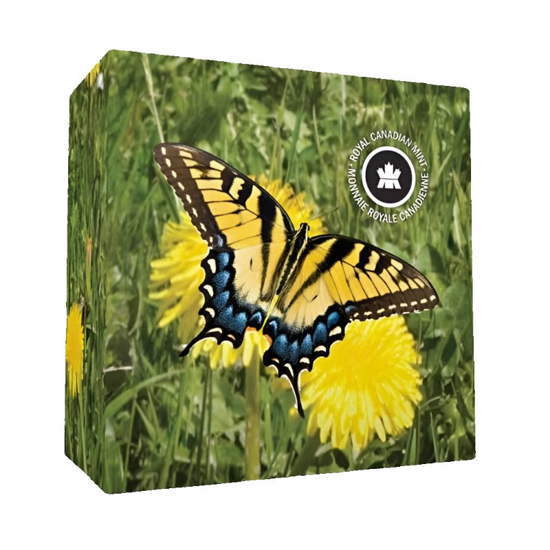 Fine Silver Coin with Colour - Butterflies of Canada: Canadian Tiger Swallowtail Packaging