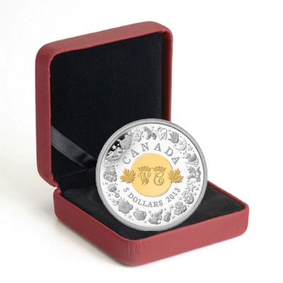 Fine Silver Coin with Gold Plating - Birth of the Royal Infant Packaging