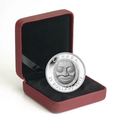 Fine Silver Ultra High Relief Coin - Grandmother Moon Mask Packaging