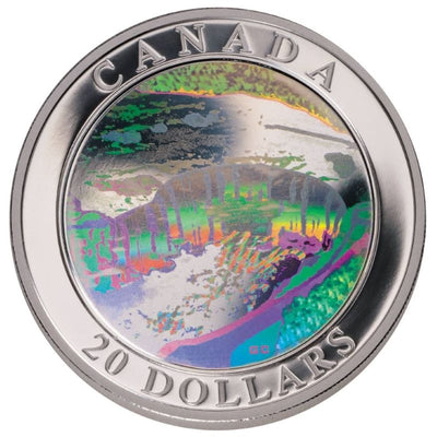 Fine Silver Hologram Coin - Niagara Falls Reverse
