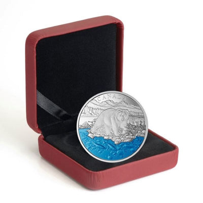 Fine Silver Coin with Colour - Iconic Canada: The Grizzly Bear Packaging