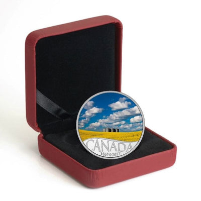 Fine Silver Coin with Colour - Celebrating Canada's 150th: Canola Field Packaging