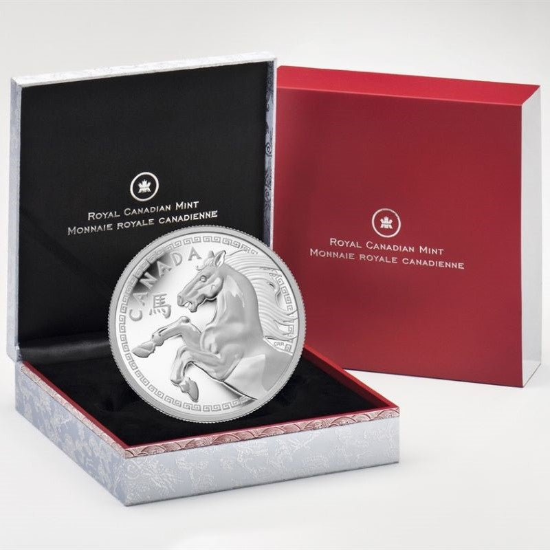 Fine Silver Kilogram Coin - Year of the Horse Packaging
