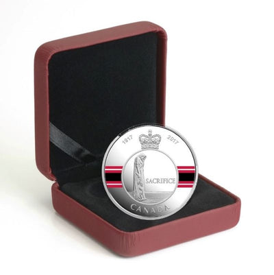 Fine Silver Coin with Colour - Canadian Honours: Sacrifice Medal Packaging