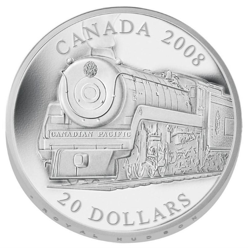 Fine Silver Coin - Great Canadian Locomotives: Royal Hudson Reverse