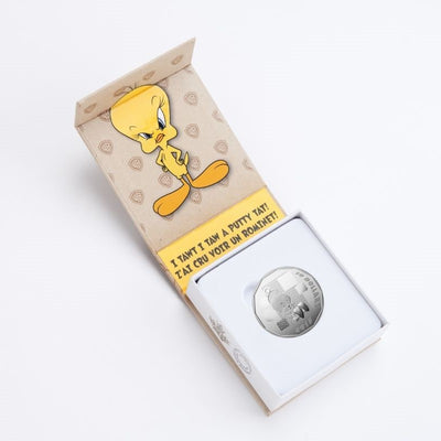 Fine Silver 8 Coin Set - Looney Tunes: Tweety Bird Packaging