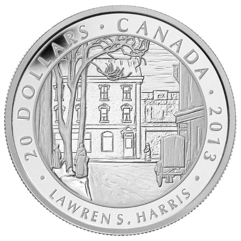 Fine Silver 7 Coin Set - The Group of Seven: Toronto Street, Winter Morning by Lawren S. Harris Reverse