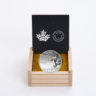 Fine Silver Coin with Colour - Looney Tunes Classic Scenes: Birds Anonymous Packaging