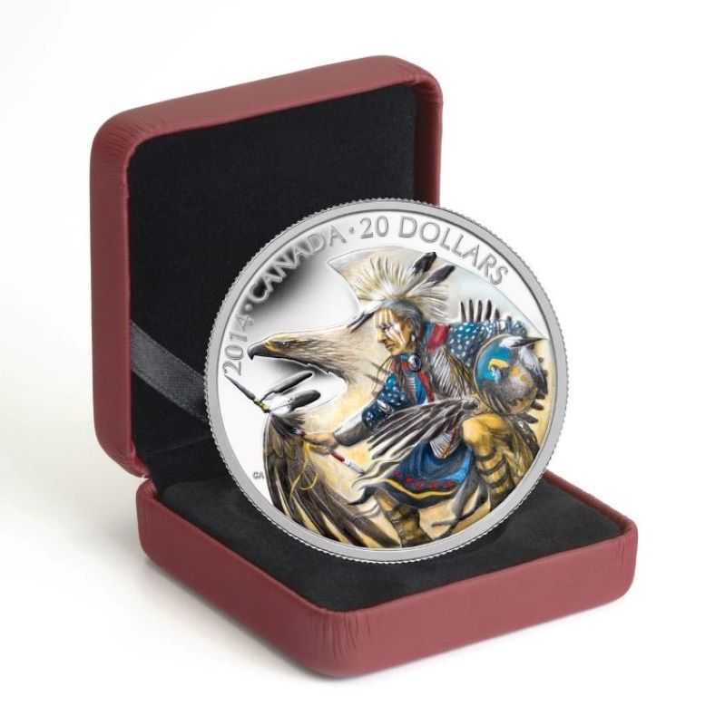 Fine Silver Coin with Colour - Legend of Nanaboozhoo Packaging