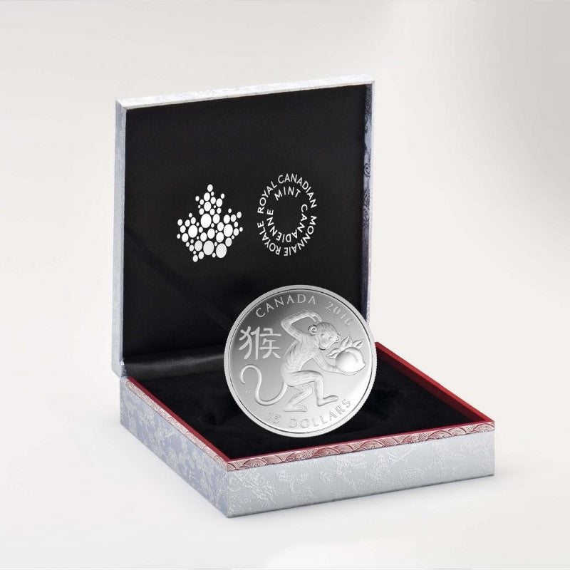 Fine Silver Coin - Year of the Monkey Packaging