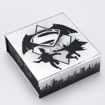 Fine Silver Coin with Colour - Batman Vs. Superman: Dawn of Justice - Logo Packaging