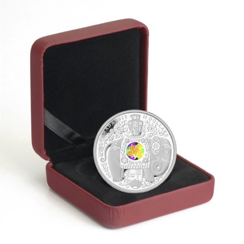 Fine Silver Hologram Coin - Maple of Peace Packaging