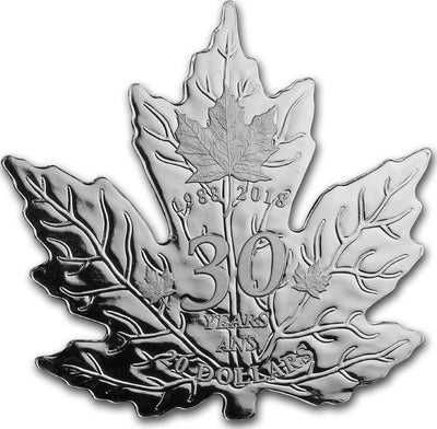 Fine Silver Coin - 30th Anniversary of the Silver Maple Leaf Reverse