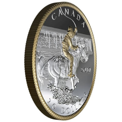 Fine Silver Coin with Gold Plating - Calgary Stampede: Victory Stampede 
