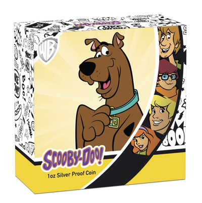 Fine Silver Coin with Colour - Scooby-Doo Packaging