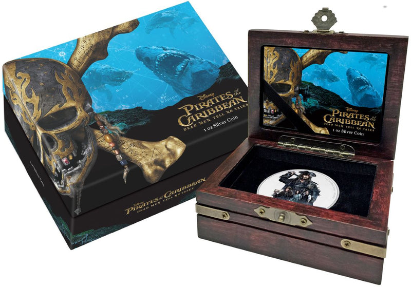 Fine Silver Coin with Colour - Pirates of the Caribbean: Dead Men Tell No Tales Packaging