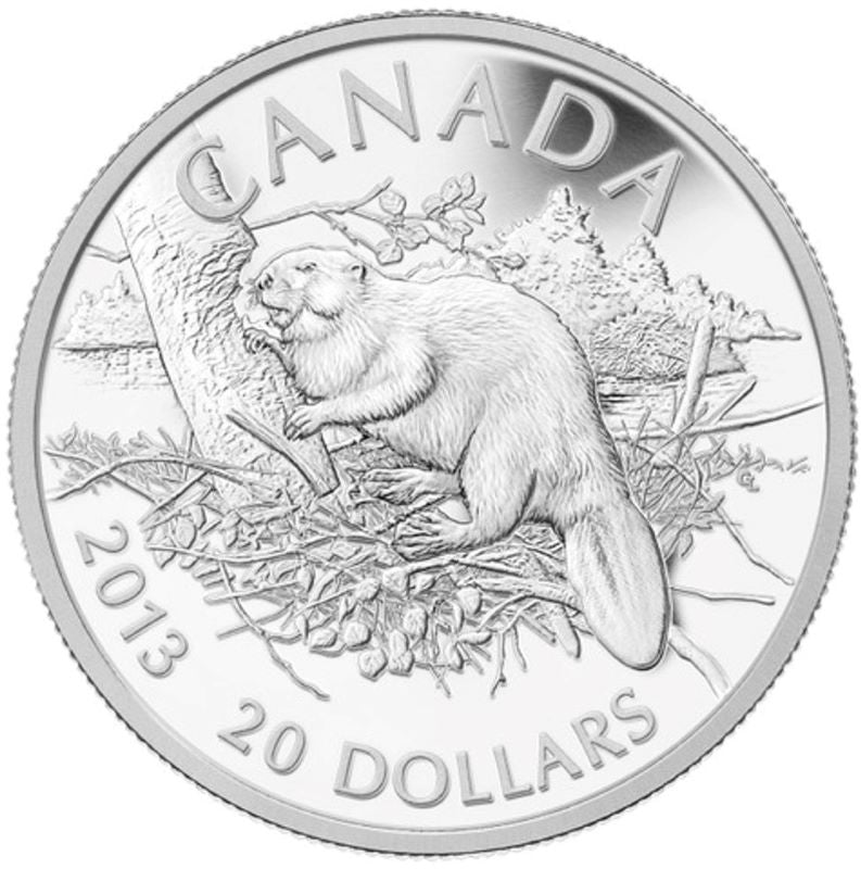 Fine Silver Coin - Beaver Reverse