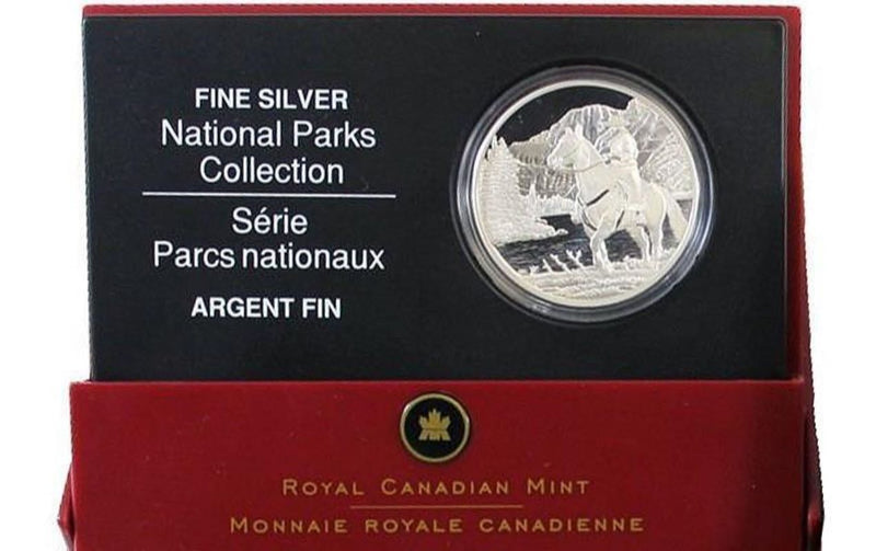 Fine Silver Coin - National Parks Collection: Jasper National Park Packaging