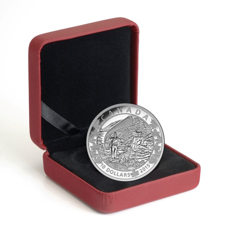 Fine Silver Coin - Canoe Across Canada: Wondrous West Packaging