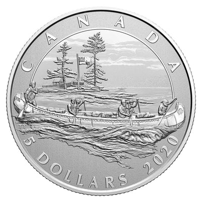 Fine Silver Coin - Moments to Hold: The 350th Anniversary of Hudson's Bay Company Reverse