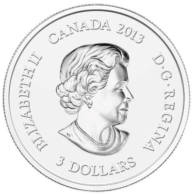 Fine Silver Coin - Maple Leaf Impression Obverse