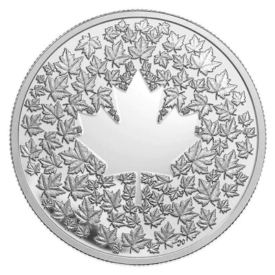 Fine Silver Coin - Maple Leaf Impression Reverse