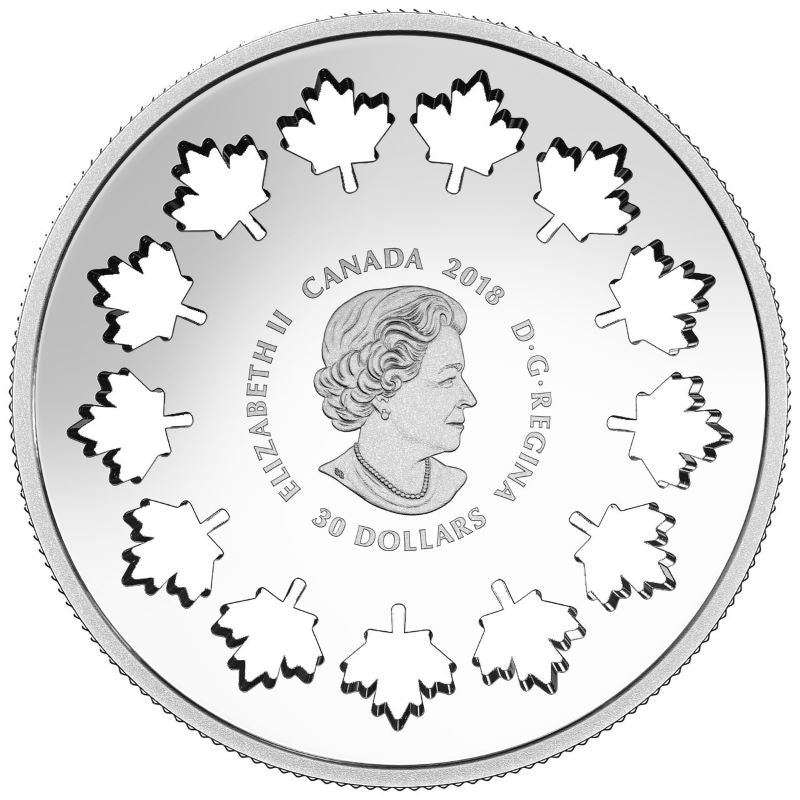 2018 $30 Fine Silver Coin with Colour - Evolving a Nation