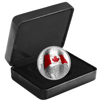 Fine Silver Coin with Colour - The Fabric of Canada Packaging