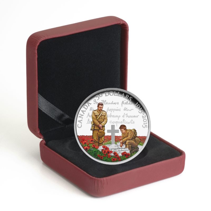 Fine Silver Coin with Colour - 100th Anniversary of In Flanders Fields Packaging
