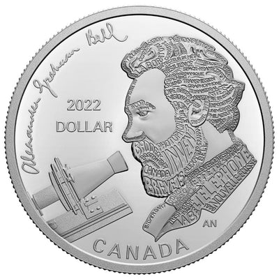 Fine Silver Coin - Alexander Graham Bell: Great Inventor Reverse