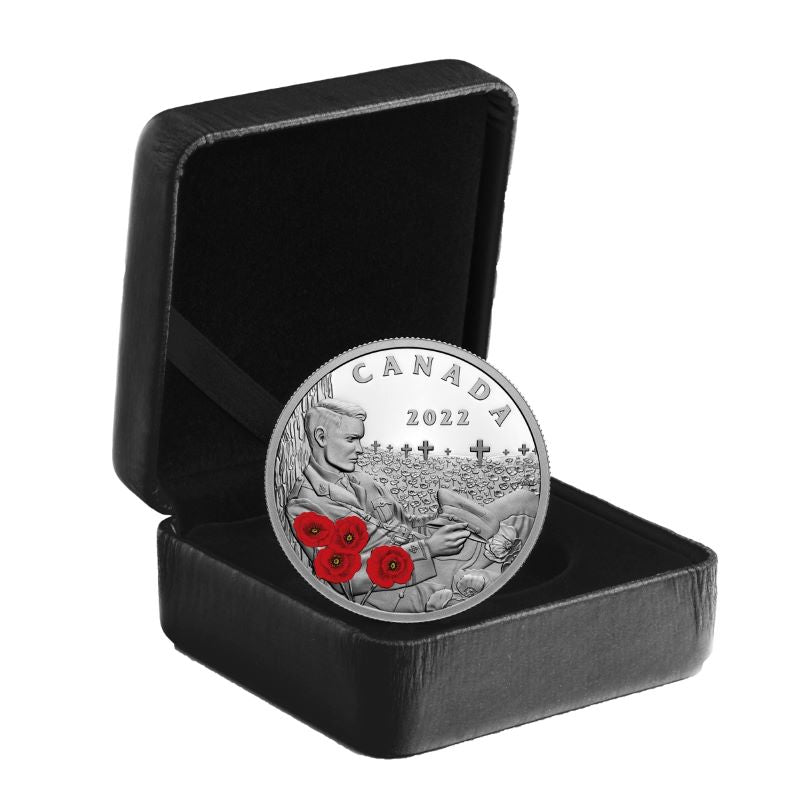Fine Silver Coin with Colour - Remembrance Day Packaging
