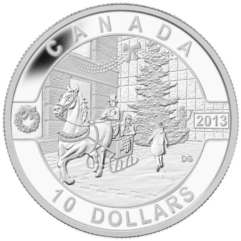 Fine Silver Coin - Canadian Holiday Season Reverse