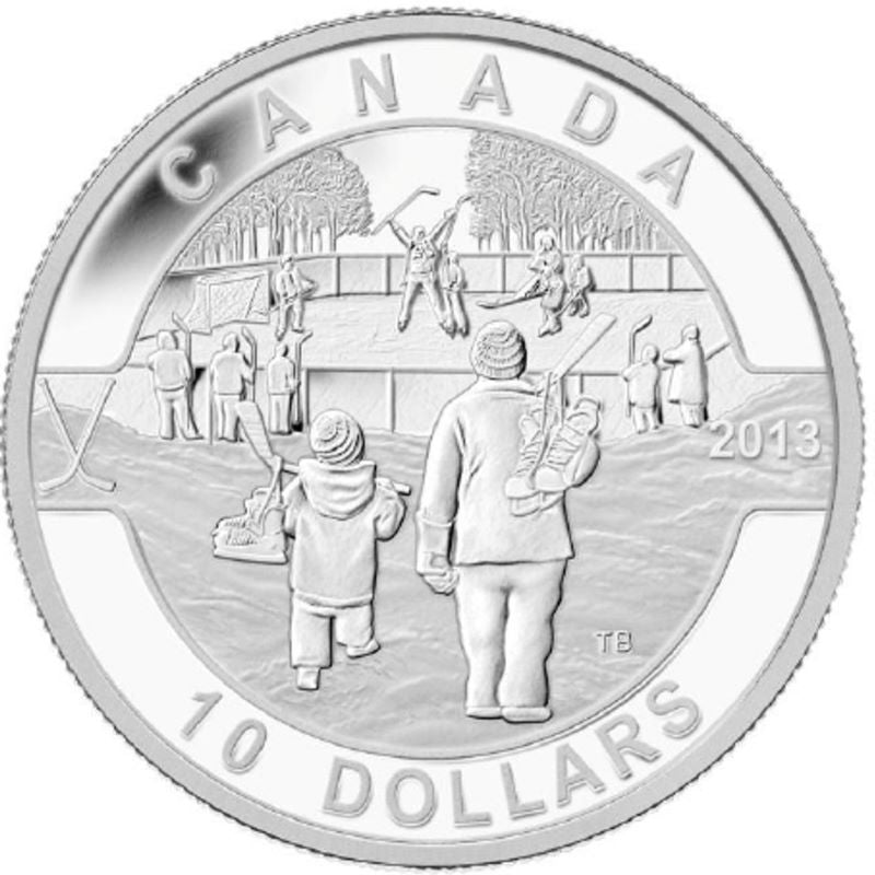 Fine Silver Coin - Hockey Reverse