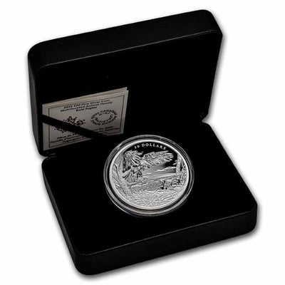 Fine Silver Coin - Multifaceted Animal Family: Bald Eagles Packaging