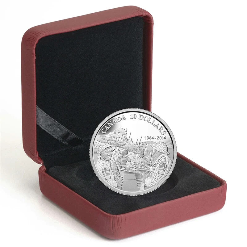 Fine Silver Coin - 70th Anniversary of D-Day Packaging