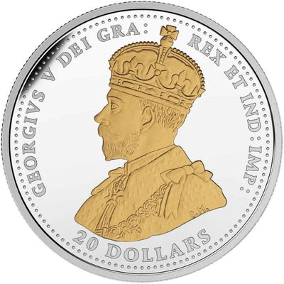 Fine Silver Coin with Gold Plating - First World War Battlefront Series: The Second Battle of Ypres Obverse