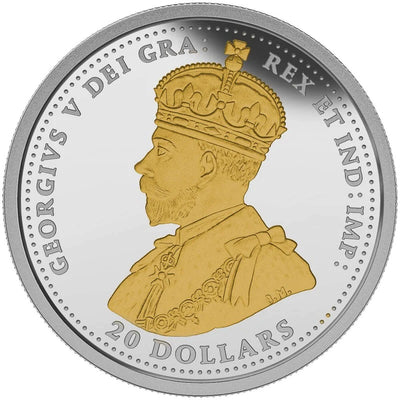 Fine Silver Coin with Gold Plating - First World War Battlefront Series: The Battle of Neuve-Chapelle Obverse