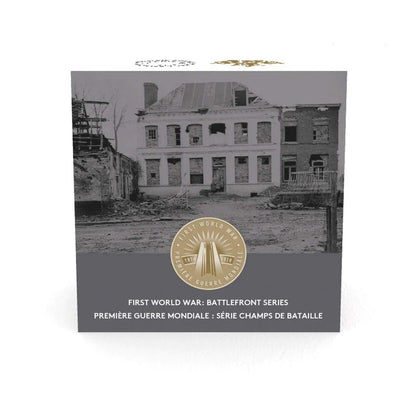 Fine Silver Coin with Gold Plating - First World War Battlefront Series: The Battle of Neuve-Chapelle Packaging