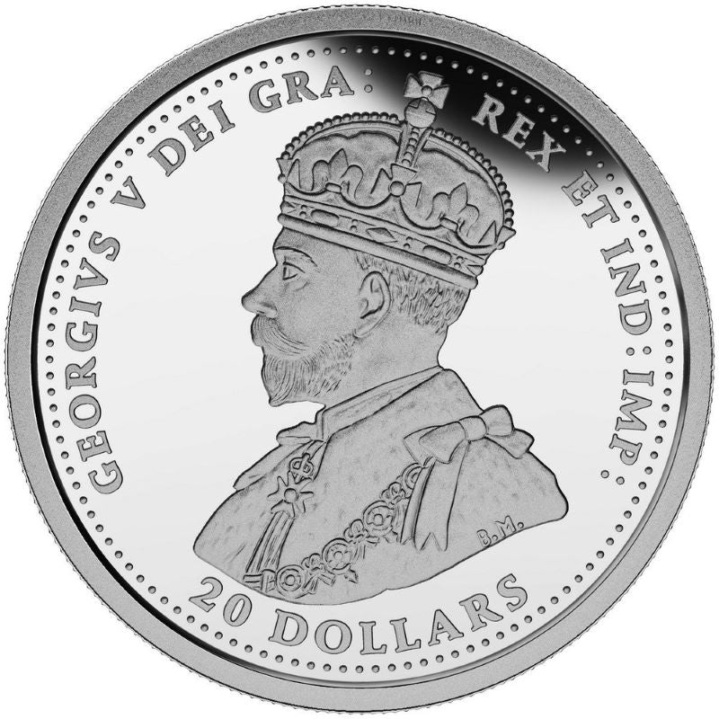 Fine Silver Coin - The Canadian Home Front: Transcontinental Railroad Obverse