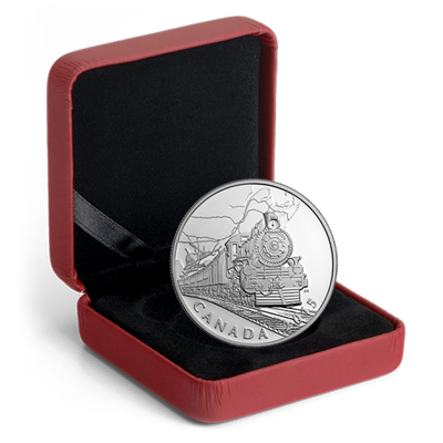 Fine Silver Coin - The Canadian Home Front: Transcontinental Railroad Packaging