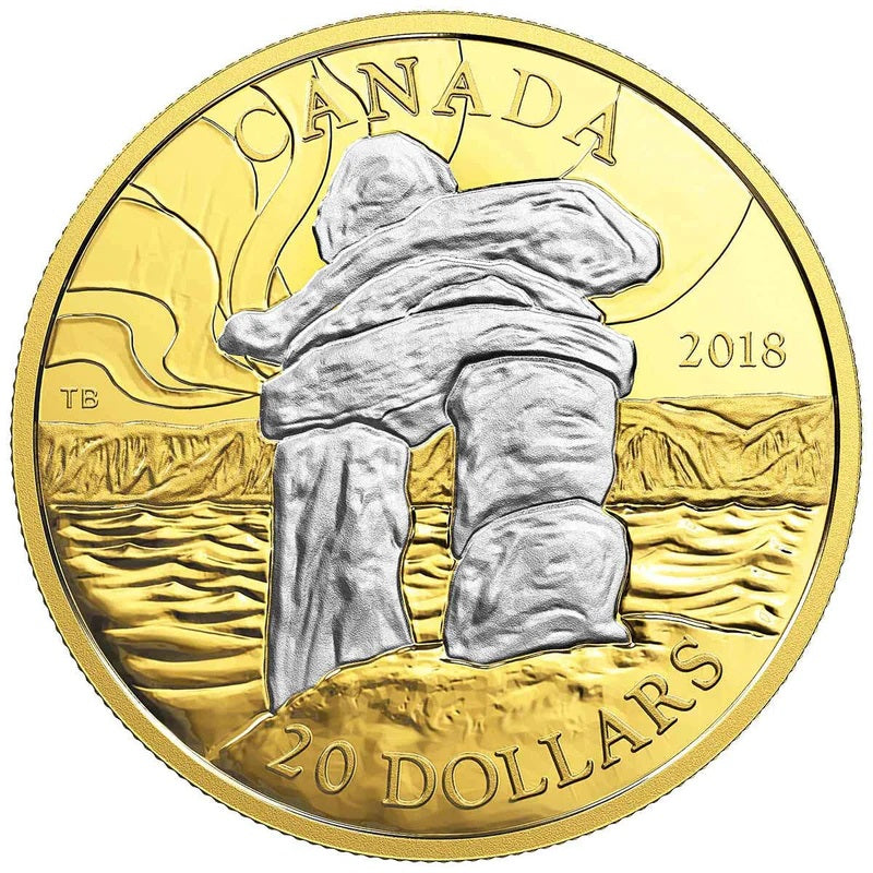 Fine Silver Coin with Gold Plating - Canada&