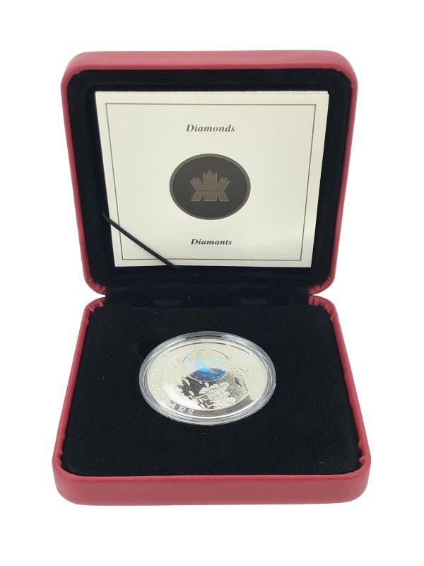 Fine Silver Hologram Coin - Northwest Territories Diamonds Packaging